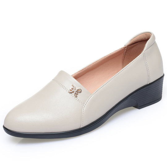 Damen elegante Slipper mit modischem Schmuckdetail und bequemer Sohle EB