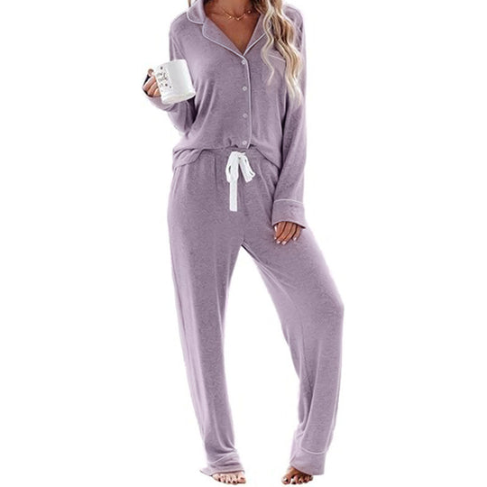 Damen Schlafanzug-Set aus weichem, atmungsaktivem Material EB
