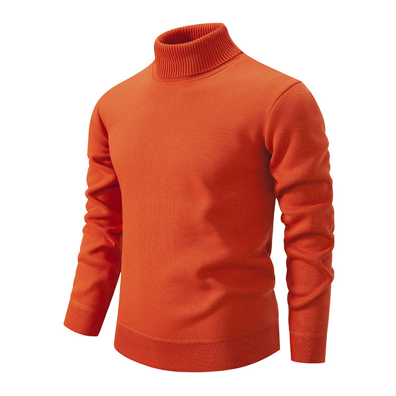 Herren Rollkragenpullover aus weichem Strick mit strukturiertem Design EB