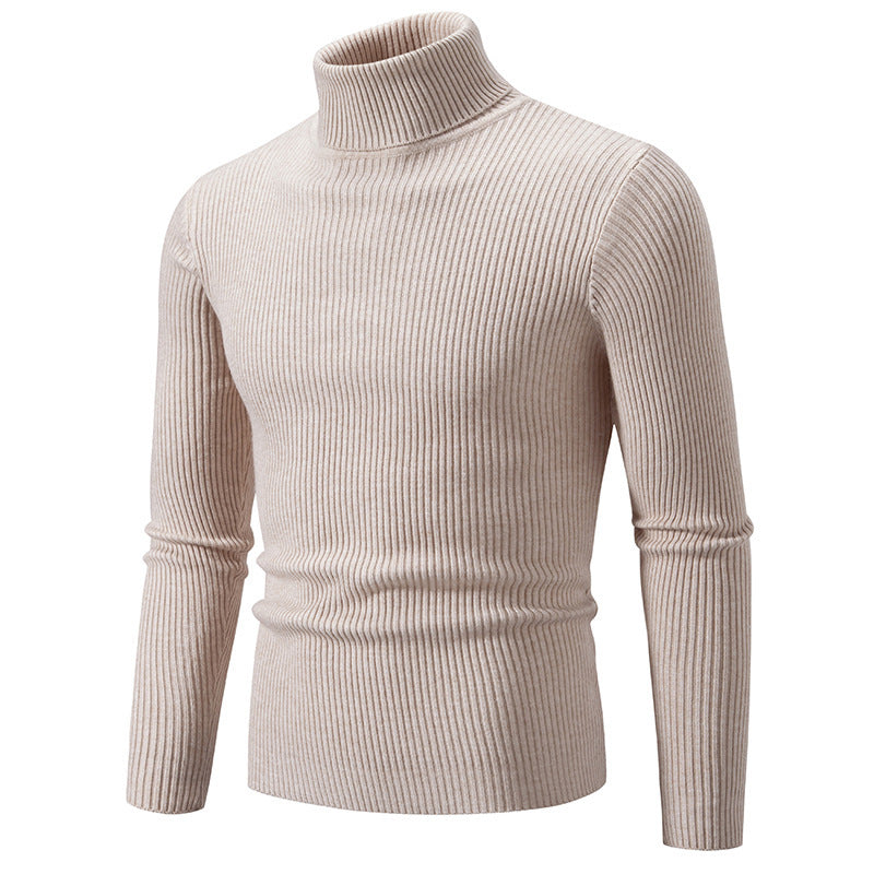 Herren feiner Rollkragenpullover aus langlebigem Strickmaterial EB