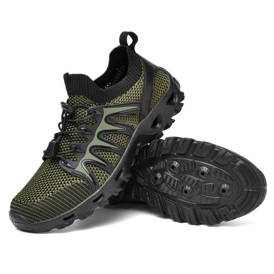 Damen Atmungsaktive Sportschuhe mit elastischem Schnürsystem und rutschfester Sohle EB