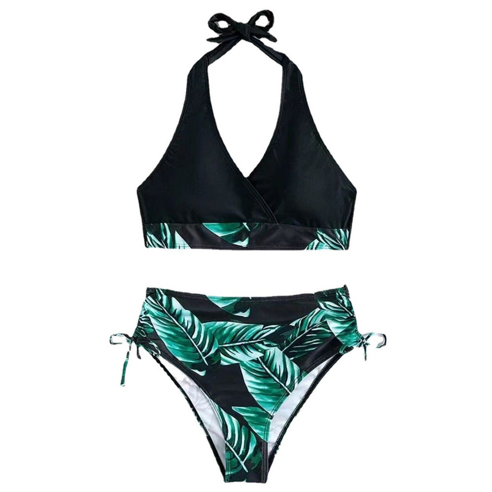 Damen Bikiniset mit raffiniertem Wickeloberteil und verstellbaren Seiten EB