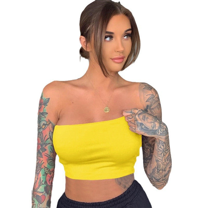 Damen Bandeau-Top aus elastischem Material mit figurformendem Schnitt EB