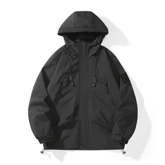 Damen technische Outdoor-Jacke mit verstellbarem Kapuzendesign und praktischen Taschen EB