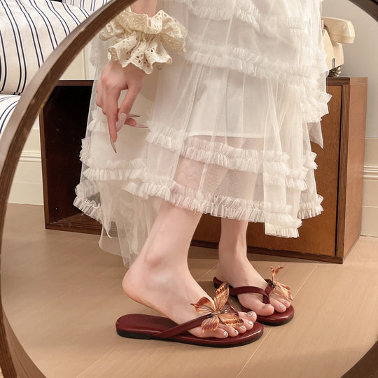 Damen elegante Mules mit floralem Design und komfortablem Absatz EB