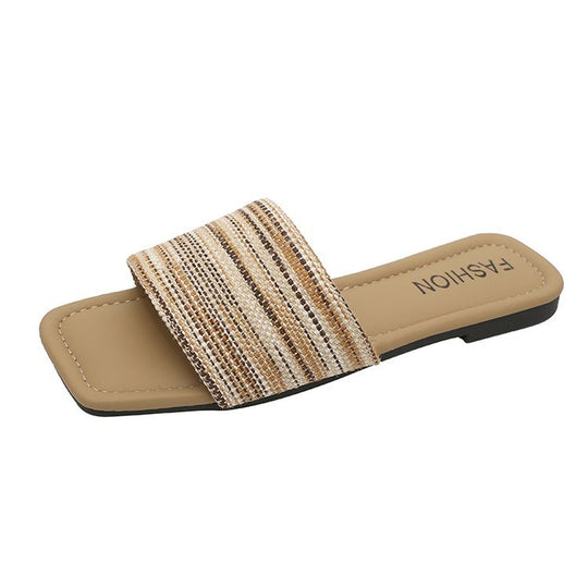 Damen elegante und komfortable Riemchen-Pantoletten EB