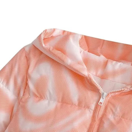 Damen cropped Übergangsjacke mit modernem geometrischen Print und praktischen Taschen EB