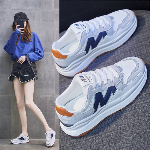 Damen Modische Sneakers mit stabilem Dämpfungssystem und rutschfester Sohle EB