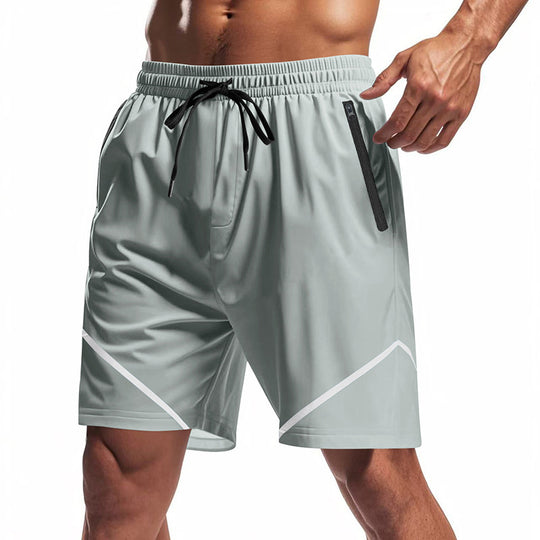 Herren Sportliche Trainingsshorts mit praktischen Reißverschlusstaschen und atmungsaktivem Material EB