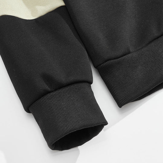 Herren sportlicher Langarm-Polo mit modernem Design und Kontrastärmel EB