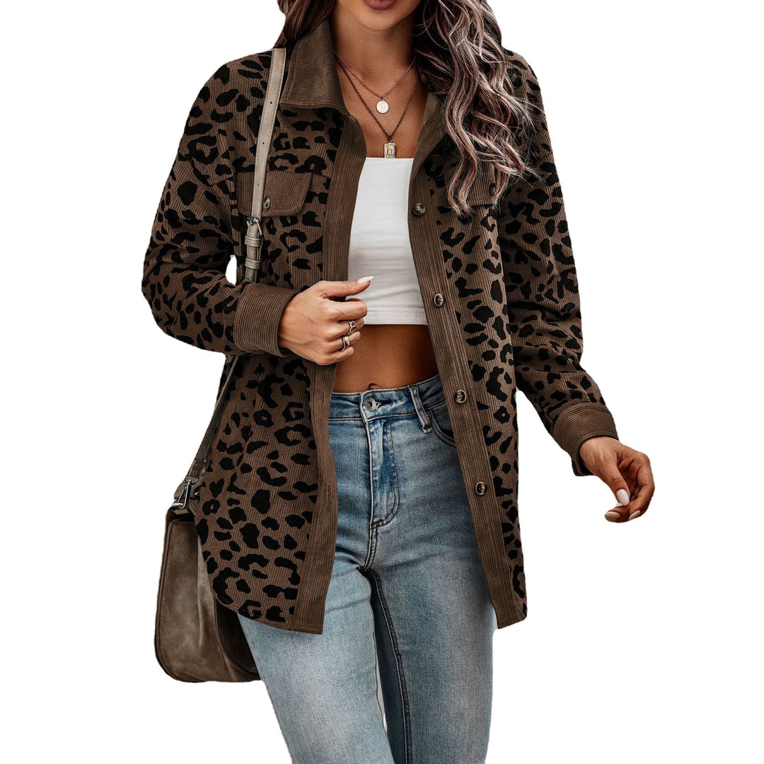 Damen lässige und modische Karo-Jacke EB