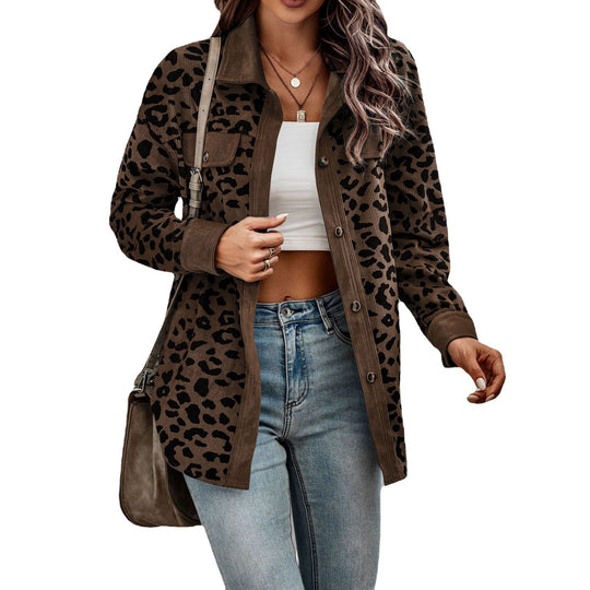 Damen lässige und modische Karo-Jacke EB