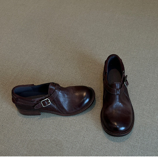 Damen Mokassins mit verstellbarem Riemen und bequemer Innensohle EB