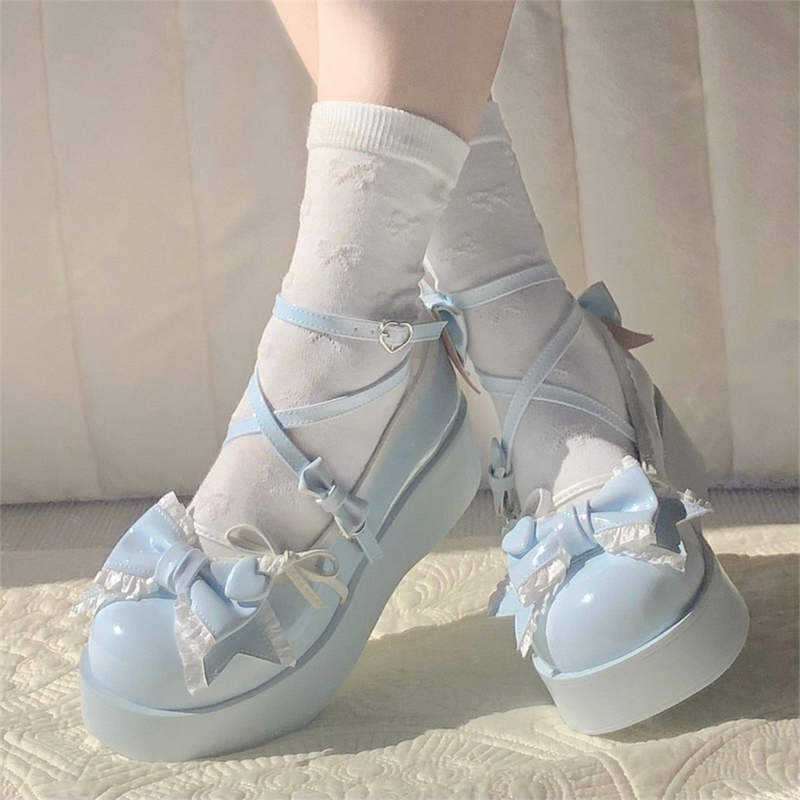 Damen Romantische und verspielte Schnürsandalen mit Schleifen-Details EB