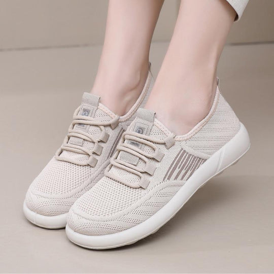 Damen Atmungsaktive Sport-Sneakers mit elastischer Schnürung und flexibler Sohle EB