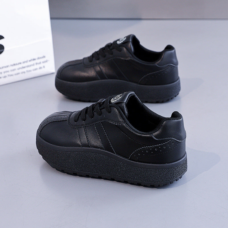 Damen Komfortable Sneaker mit dicker Laufsohle und elegantem Design EB