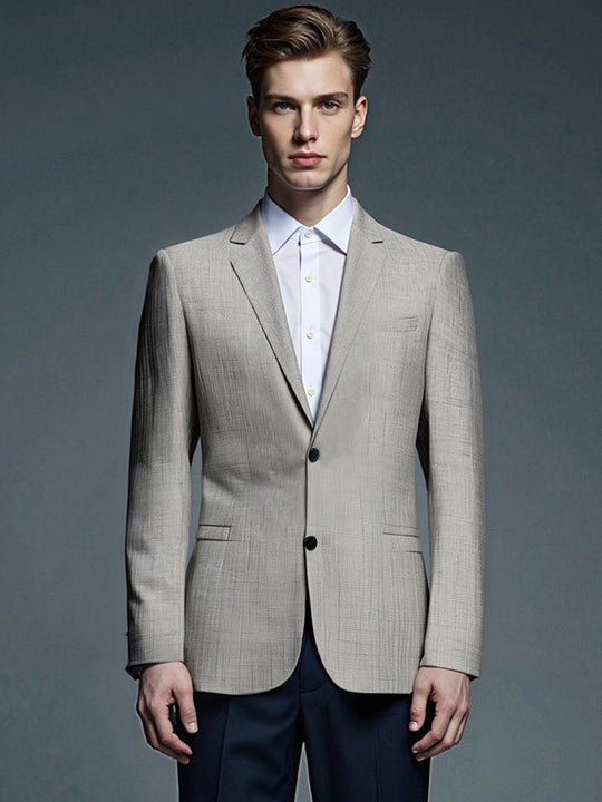 Herren eleganter strukturierten Anzugjacke EB