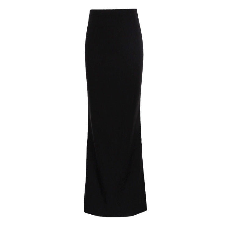 Damen Elegantes Maxirock mit hohem Bund und figurbetonter Silhouette EB