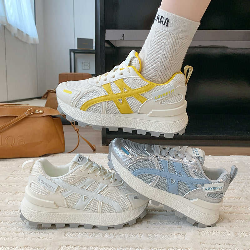 Damen Sportliche Lauf-Sneaker mit atmungsaktivem Mesh-Obermaterial und rutschfester Sohle EB