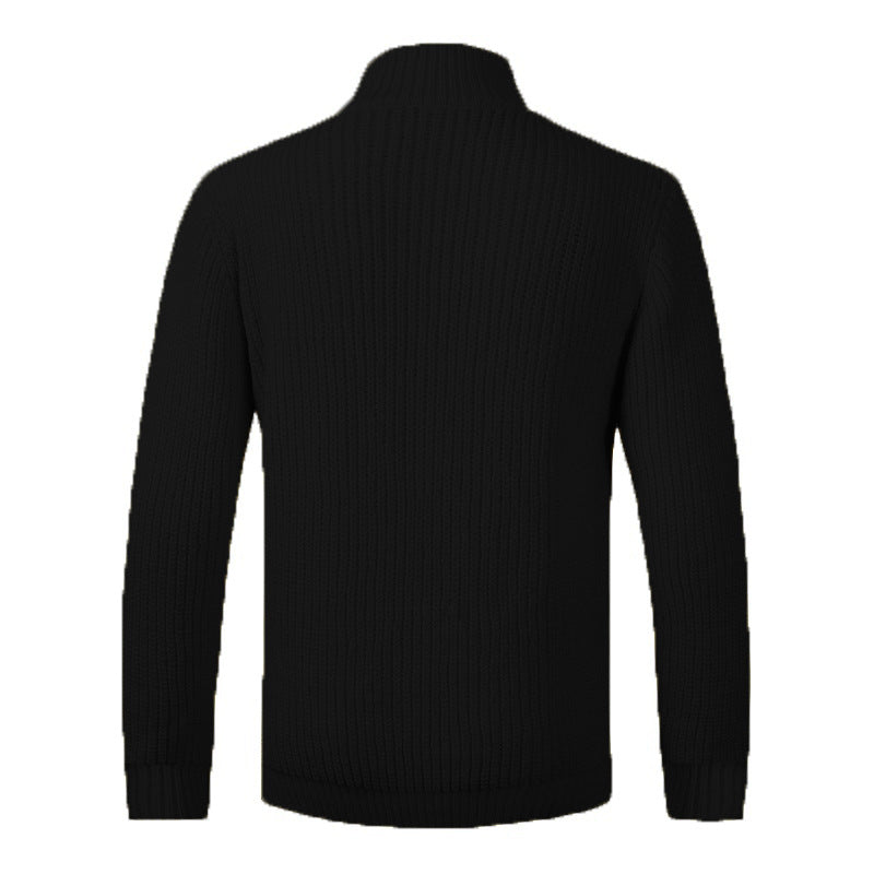 Herren komfortable Strickjacke mit Knopfverschluss EB