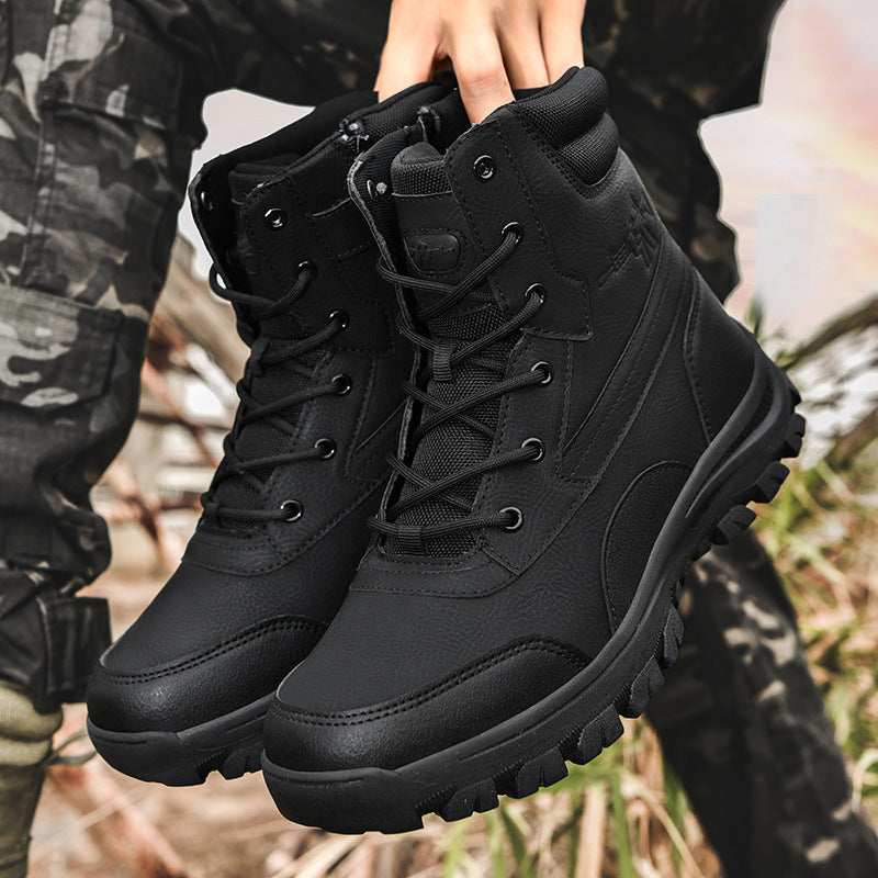 Herren wasserabweisende Tactical Boots mit hohem Knöchelschutz und strapazierfähiger Sohle EB