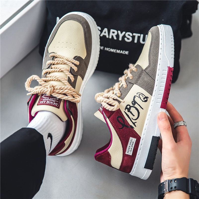 Damen Trendige Freizeitsneaker mit kontrastierendem Obermaterial EB