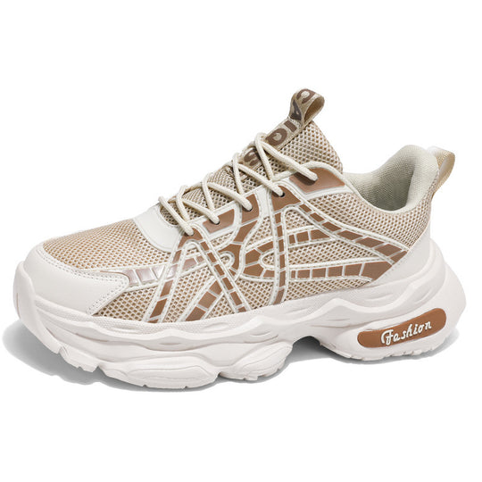 Damen Sportliche und moderne Sneaker mit atmungsaktiver Mesh-Oberfläche und dämpfender Sohle EB