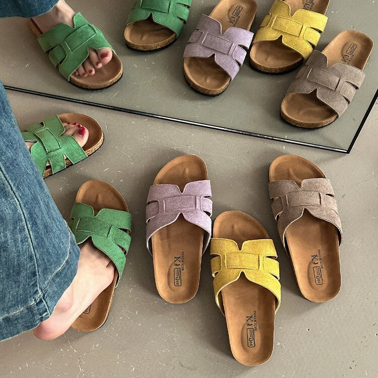Damen Clogs mit geflochtenem Design und anatomisch geformtem Fußbett EB