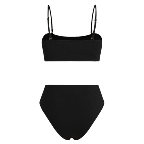 Damen Bikinitop und hochgeschnittene Bikinihose EB
