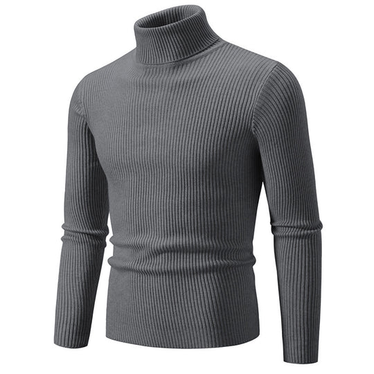Herren Rollkragenpullover aus feinem Rippstrick EB 1758806066