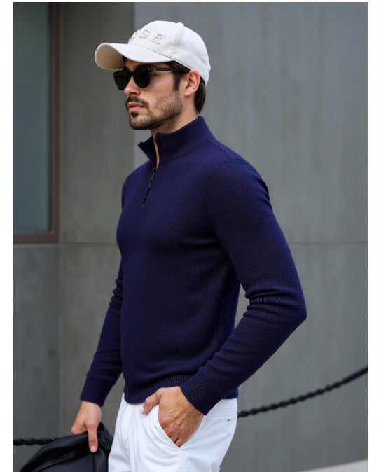 Herren Rollkragenpullover mit modernem Strukturdesign EB