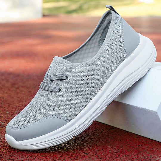 Damen Atmungsaktive und komfortable Freizeit-Sneakers mit elastischem Sitz EB