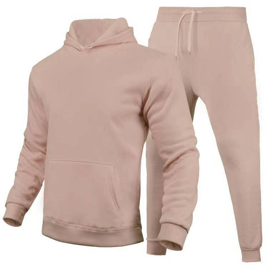 Damen Sportliches Hoodie- und Jogginghose-Set aus hochwertigem Baumwollmix EB