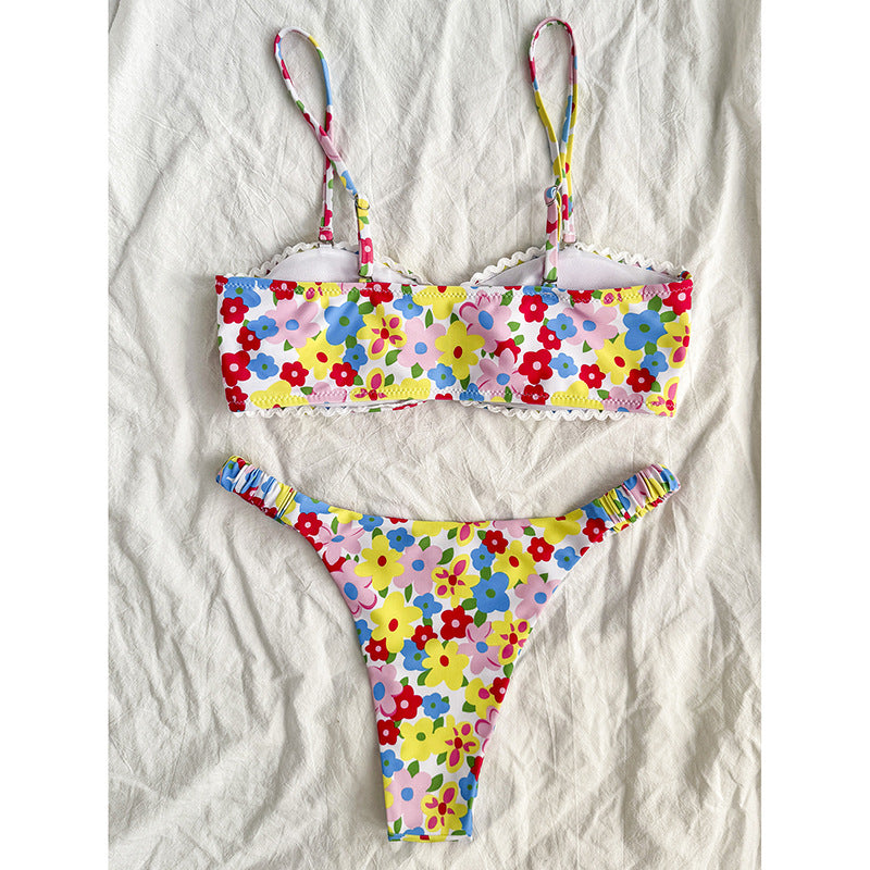Damen Blumiger Bikini EB