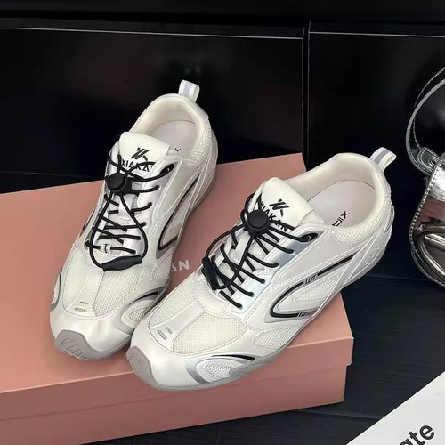 Damen Sportliche Sneakers mit innovativem Schnürsystem und atmungsaktiver Sohle EB