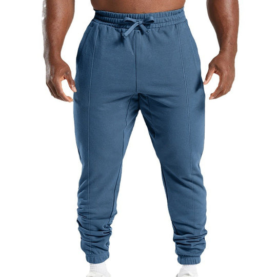 Herren sportliche Jogginghose mit elastischem Bund und seitlichen Taschen EB