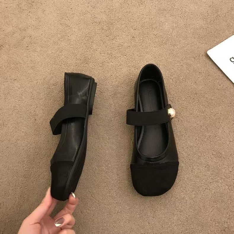 Damen Bequeme Ballerinas mit Elegantem Schnallen-Detail EB