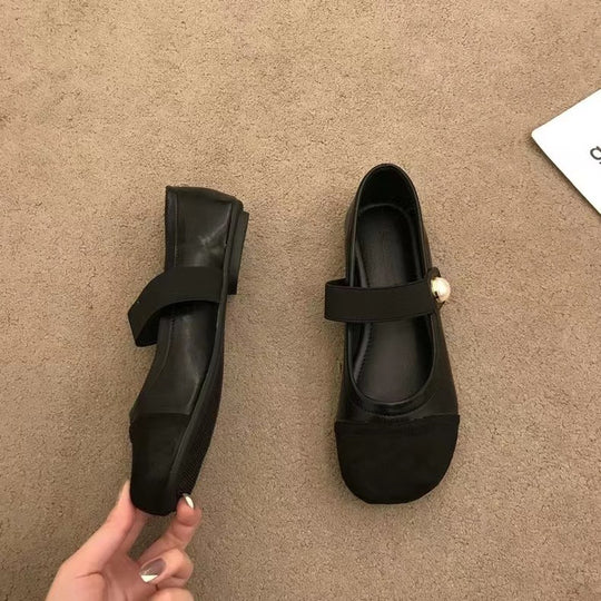 Damen Bequeme Ballerinas mit Elegantem Schnallen-Detail EB