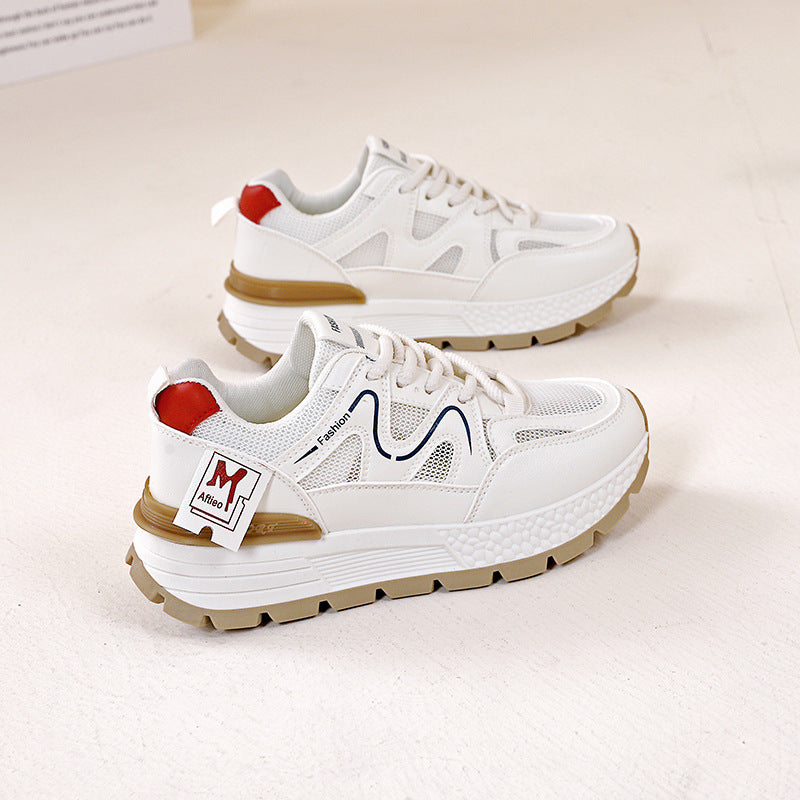 Damen Sportliche Lauf-Sneakers mit atmungsaktiver Mesh-Oberfläche und stabiler Sohle EB