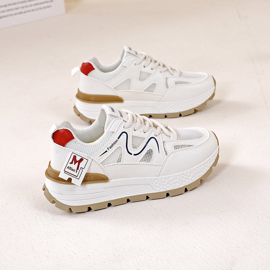 Damen Sportliche Lauf-Sneakers mit atmungsaktiver Mesh-Oberfläche und stabiler Sohle EB