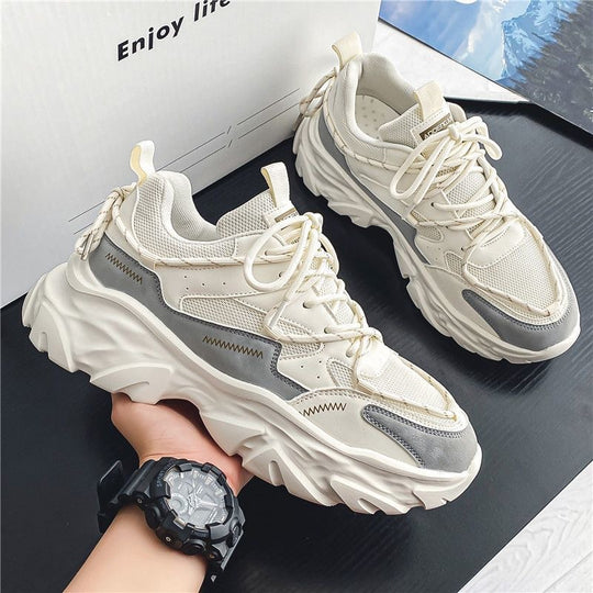 Damen Chunky Sneakers mit rutschfester Sohle und atmungsaktiver Obermaterial EB