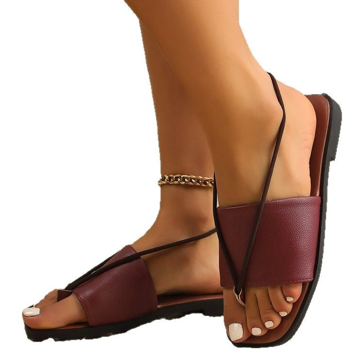 Damen Flauscher Riemchen-Sandalen mit modischer Schleifenverzierung EB
