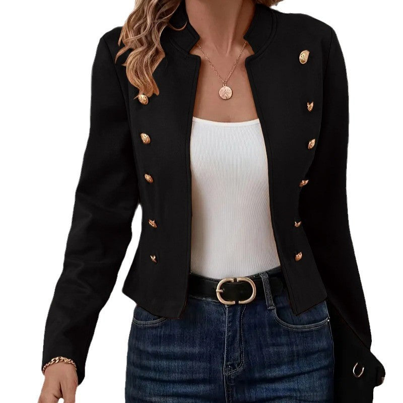 Damen Blazerjacke mit eleganten Knopfdetails und hochwertiger Verarbeitung EB