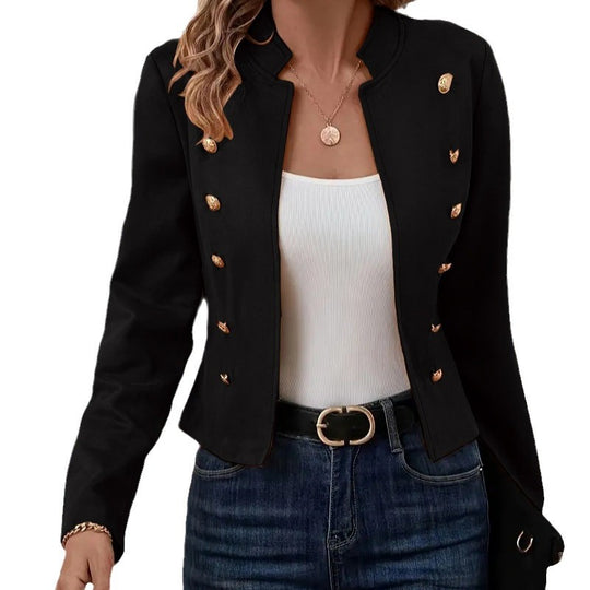 Damen Blazerjacke mit eleganten Knopfdetails und hochwertiger Verarbeitung EB