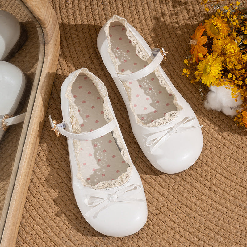 Damen Ballerina-Schuhe mit eleganter Riemchen-Detail und bequemer Sohle EB