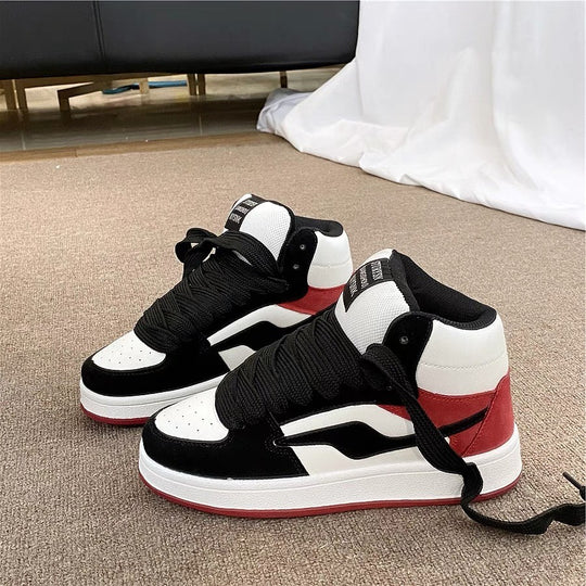 Damen Hochwertige High-Top Sneakers mit atmungsaktivem Gewebe und modischem Design EB