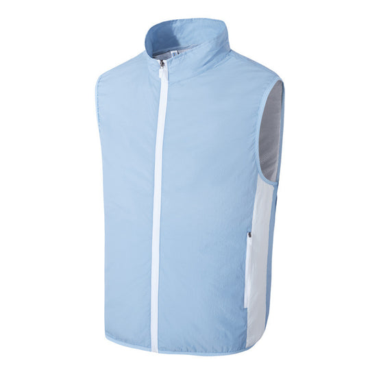 Damen leichte Sportweste mit atmungsaktiven Einsätzen und vielseitigen Taschen EB