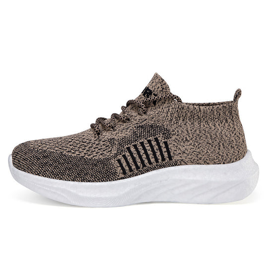 Damen Sportliche High-Top Sneakers mit atmungsaktivem Netz-Obermaterial EB