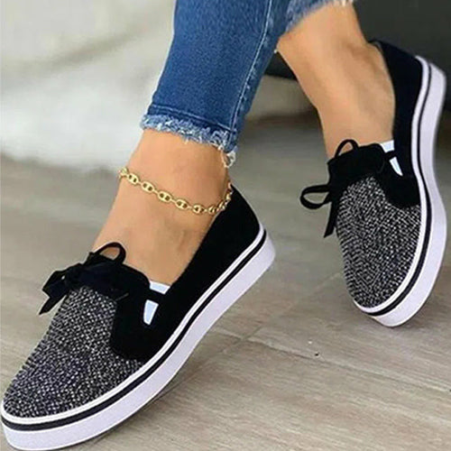 Casual Schuhe mit Pailletten-Dekoration EB