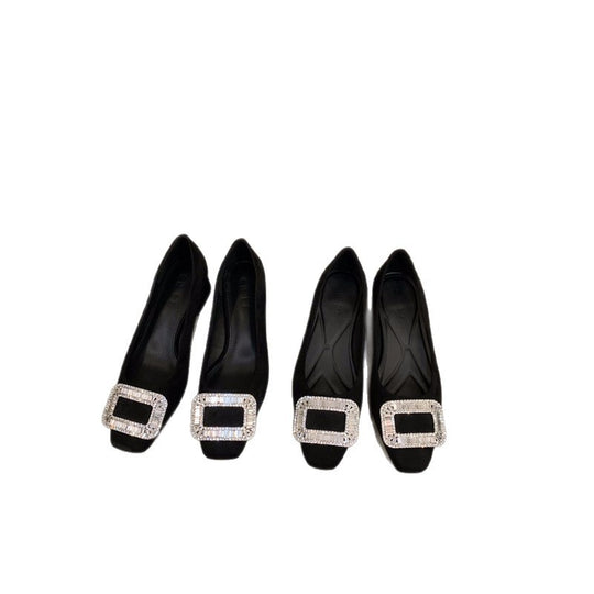 Damen elegante Pumps mit Glitzerakzenten EB